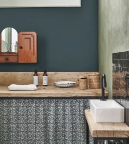 Pigments Wallpaper by Casadeco Bleu Petrole