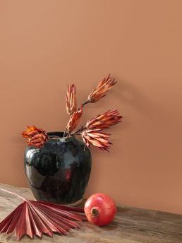 Pigments Wallpaper by Casadeco Terracotta