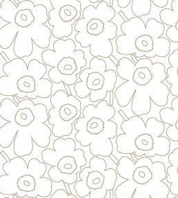 Piirto Unikko Wallpaper by Marimekko Greige