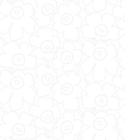 Piirto Unikko Wallpaper by Marimekko Neutral