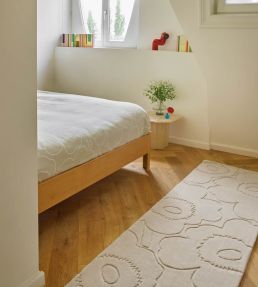 Marimekko Piirto Unikko Runner rug Natural White 133701070245-US Natural White