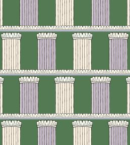 Pillars Wallpaper by Ottoline Green