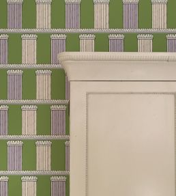 Pillars Wallpaper by Ottoline Green