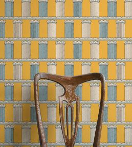 Pillars Wallpaper by Ottoline Yellow