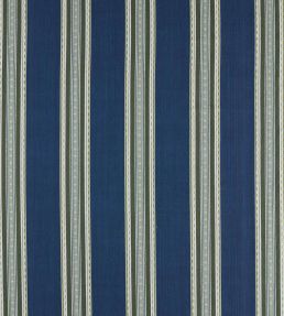 Pimlico Stripe Fabric by Morris & Co Indigo/Forest