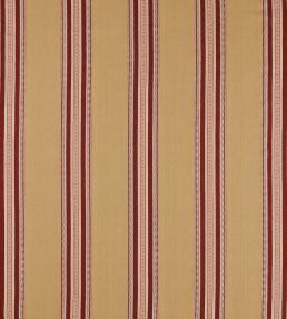 Pimlico Stripe Fabric by Morris & Co Ochre/Crimson
