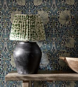 Pimpernel Wallpaper by Morris & Co Ink/Sage