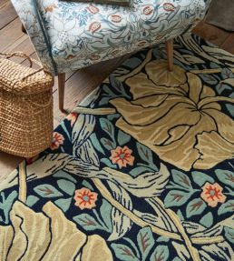 Morris & Co Pimpernel rug Indigo 28818140200-US Indigo