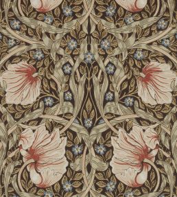 Pimpernel Wallpaper by Morris & Co Walnut/Sage