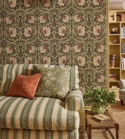 Pimpernel Wallpaper by Morris & Co Walnut/Sage
