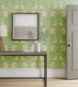 Pimpernel Wallpaper by Morris & Co Weld / Leaf Green