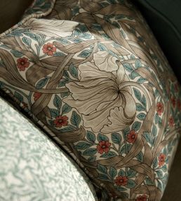 Pimpernel Fabric by Morris & Co Cobalt/Mineral