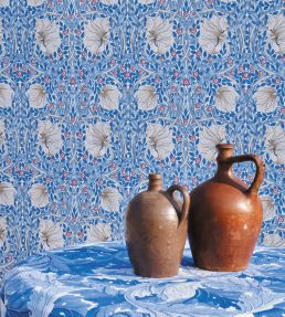 Pimpernel Wallpaper by Morris & Co Woad