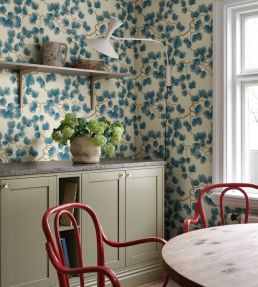 Pine Wallpaper by Sandberg Blue