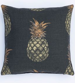 Pineapple Cushion 45 x 45cm by Barneby Gates Gold On Charcoal