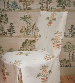Pineapple Basket Fabric by Madeaux 01 Blue
