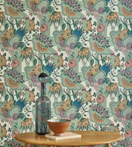 Pineapple Garden Wallpaper by 1838 Wallcoverings Sage