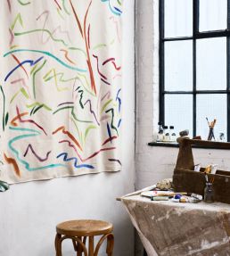Pintura Fabric by Harlequin Majorelle/Spice/Forest