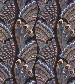 Piuma Fabric by Camengo Aubergine