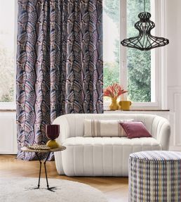 Piuma Fabric by Camengo Aubergine