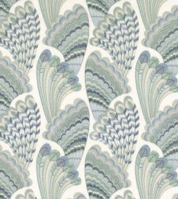 Piuma Fabric by Camengo Azur