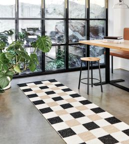 Pappelina Pix Runner rug Black/Vanilla/Beige PIX724 Black/Vanilla/Beige
