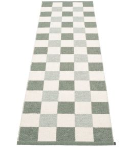 Pappelina Pix Runner rug Army/Vanilla/Sage PI1G724 Army/Vanilla/Sage