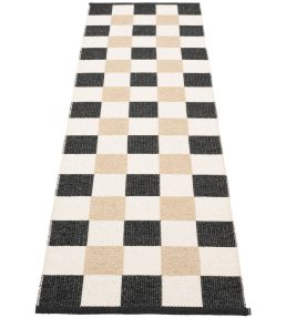Pappelina Pix Runner rug Black/Vanilla/Beige PIX724 Black/Vanilla/Beige