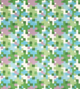 Pixel Fabric by Thibaut Lavender and Green