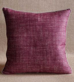 Plain Linen Cushion 43 x 43cm by Fermoie Back to the Fuchsia