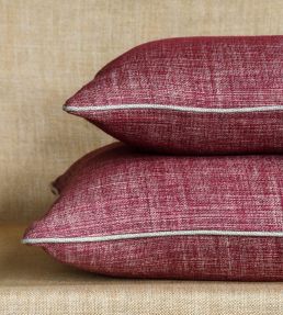 Plain Linen Cushion 43 x 43cm by Fermoie Back to the Fuchsia