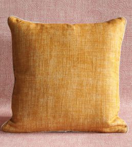Plain Linen Cushion 43 x 43cm by Fermoie Club Yellow