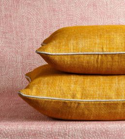 Plain Linen Cushion 43 x 43cm by Fermoie Club Yellow