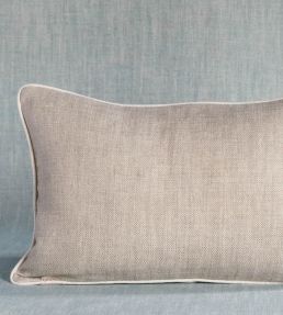 Plain Linen Cushion 43 x 35cm by Fermoie Silver Something