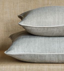 Plain Linen Cushion 43 x 35cm by Fermoie Silver Something