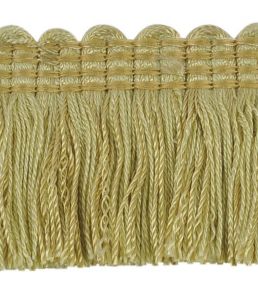 Plain Mat Moss Fringe 45mm Trimming by Houles Daffodil