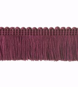 Plain Mat Moss Fringe 45mm Trimming by Houles Grey