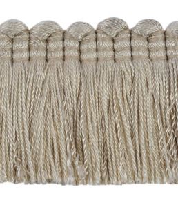 Plain Mat Moss Fringe 45mm Trimming by Houles Neutral