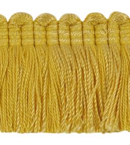 Plain Mat Moss Fringe 45mm Trimming by Houles Sunflower Yellow