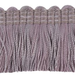 Plain Mat Moss Fringe 45mm Trimming by Houles Violet