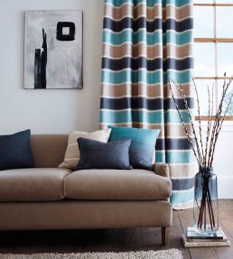 Plateau Fabric by Harlequin Charcoal/Parchment/Spice