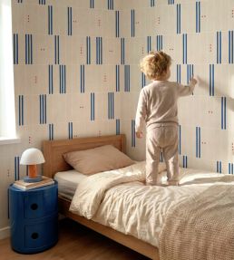 Play Blocks Wallpaper by Coordonne Indigo