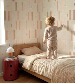 Play Blocks Wallpaper by Coordonne Peach