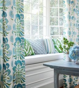 Plaza Fabric by Thibaut Navy