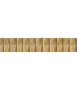 Pleated Tape Trimming by Thibaut Soft Gold