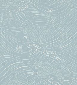 Plenty More Fish Wallpaper by Langelid Von Bromssen Ocean Blue