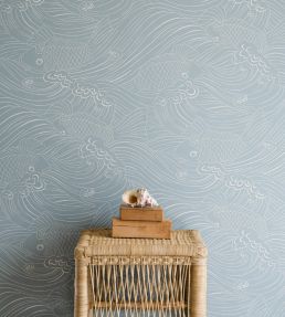 Plenty More Fish Wallpaper by Langelid Von Bromssen Ocean Blue