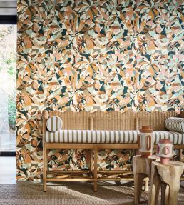 Plongeon Wallpaper by Casamance Ocre/Nude