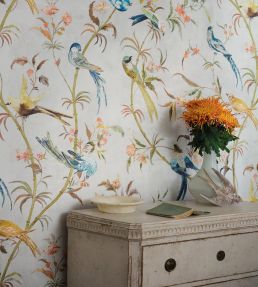 Pluma Wallpaper by Romo Olivine