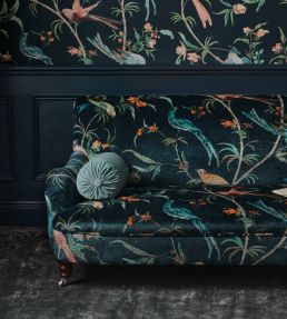 Pluma Velvet Fabric by Romo Twilight